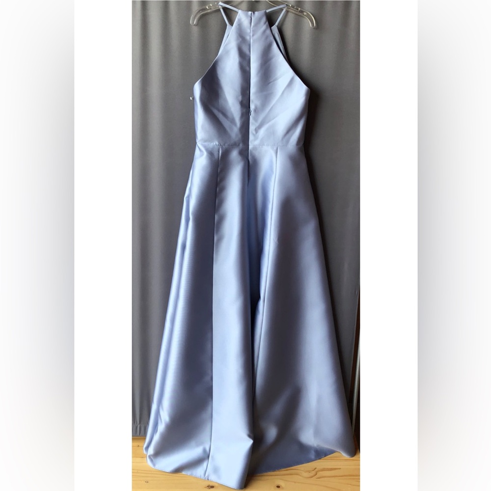 Alfred Sung Satin Gown, Sz 8R: 37” Bust;29”waist;39”hips(around),New, cloudy - Picture 5 of 8